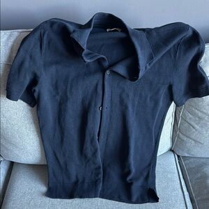 Men's Black Short Sleeve Shirt